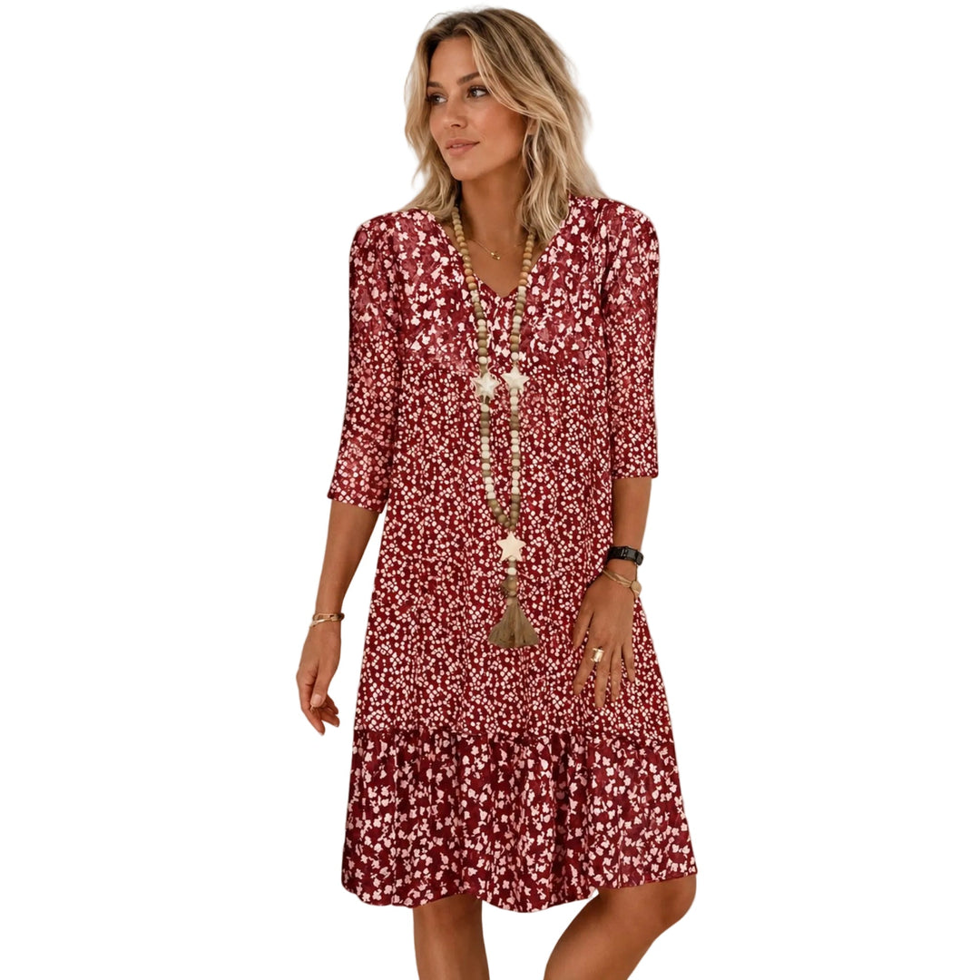 Robe Femme Longue Design Intemporel Élégante 0