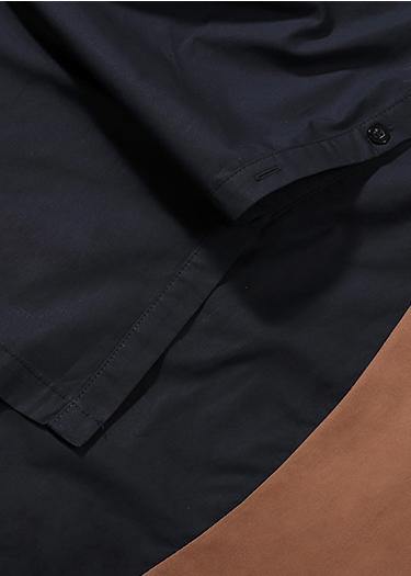 Robe Femme Longue Manches Patchwork Style Décontracté 4