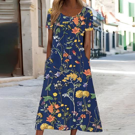 Robe Femme Longue Motif Floral Chic 4