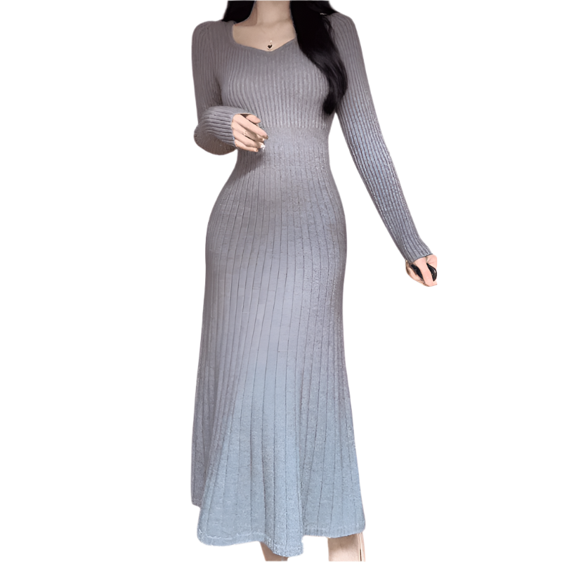 Robe Femme Mi-Longue Tendance en Coton Doux 1