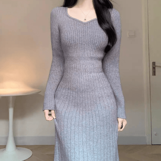 Robe Femme Mi-Longue Tendance en Coton Doux 4
