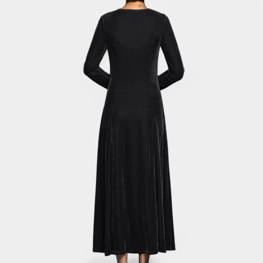 Robe Femme Midi Manches Longues Polyester Casual 4