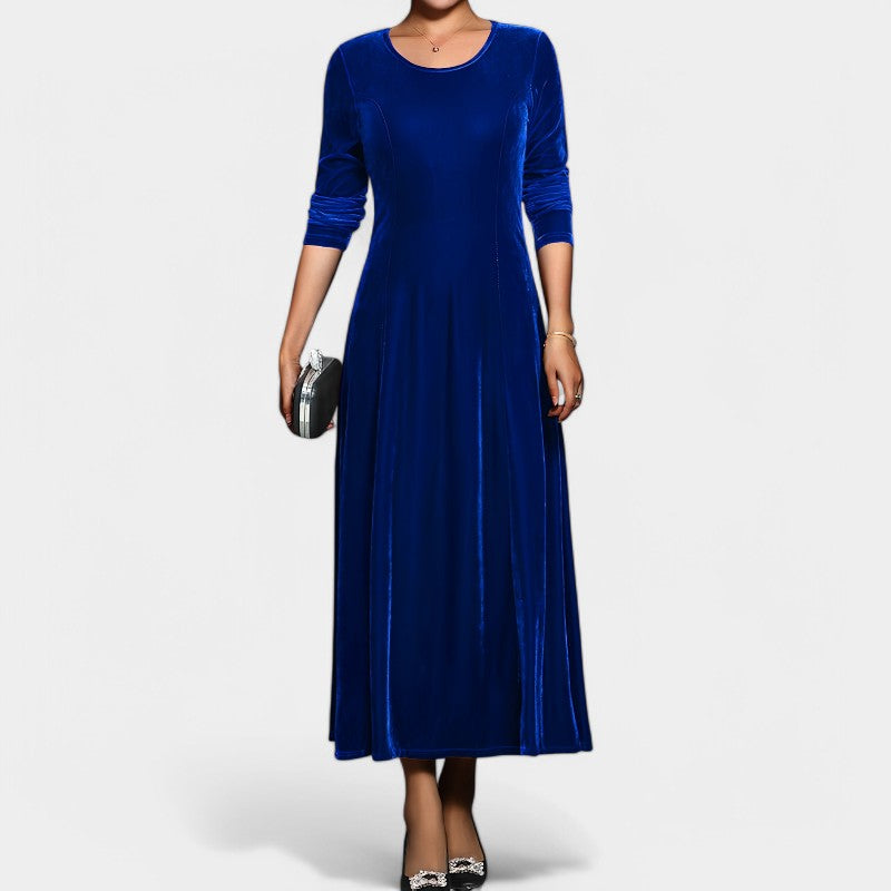 Robe Femme Midi Manches Longues Polyester Casual 5
