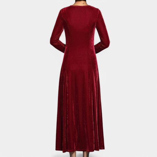 Robe Femme Midi Manches Longues Polyester Casual 8