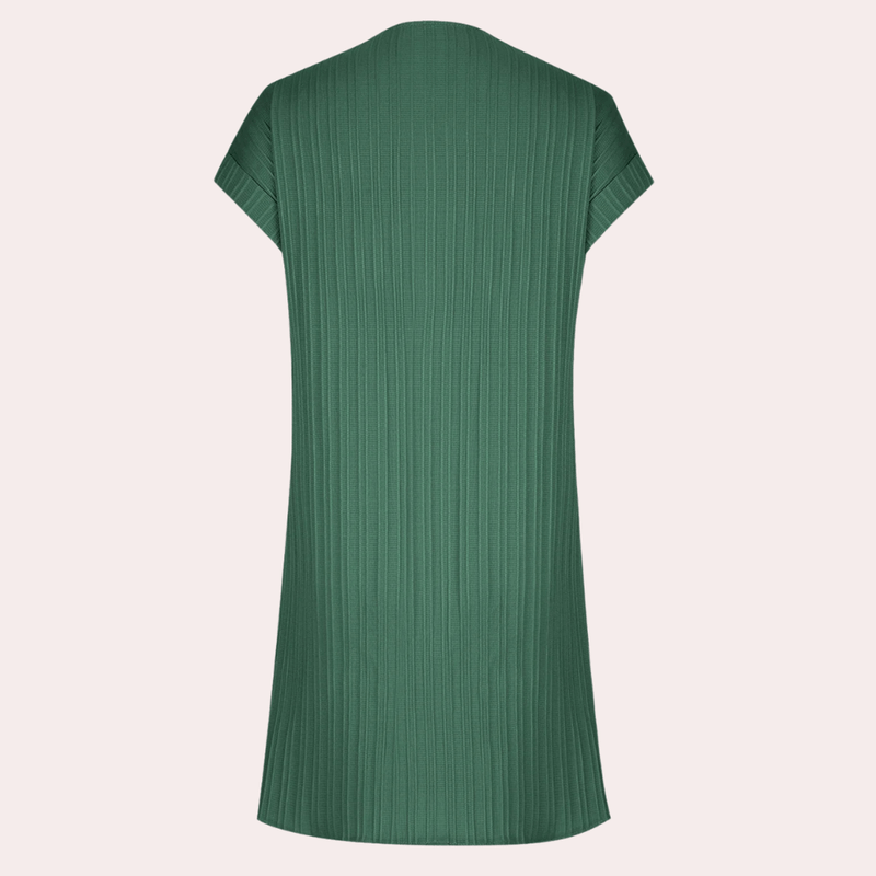 Robe Femme Mini Col en V Design Minimaliste Polyester 8