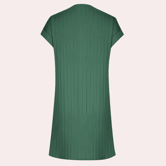 Robe Femme Mini Col en V Design Minimaliste Polyester 8