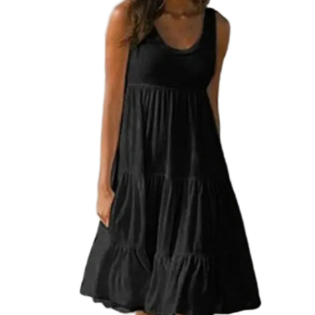 Robe Femme Mini Sans Manches Tendance 0