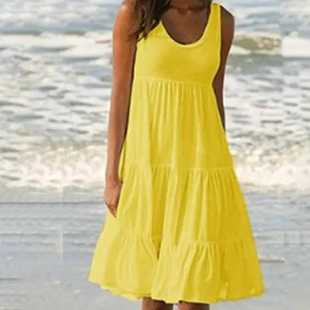 Robe Femme Mini Sans Manches Tendance 1
