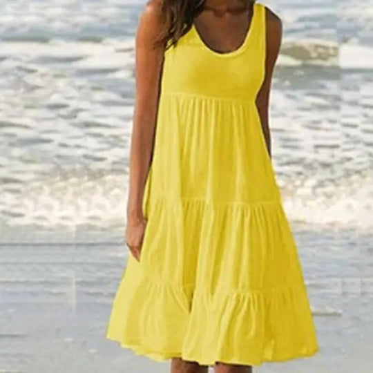 Robe Femme Mini Sans Manches Tendance 1