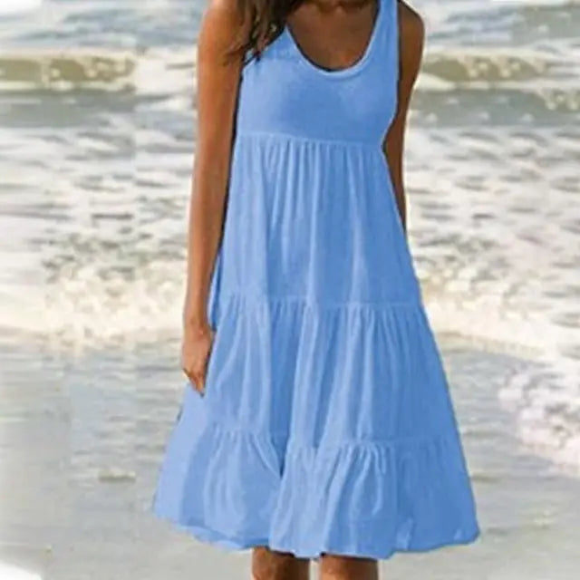Robe Femme Mini Sans Manches Tendance 6