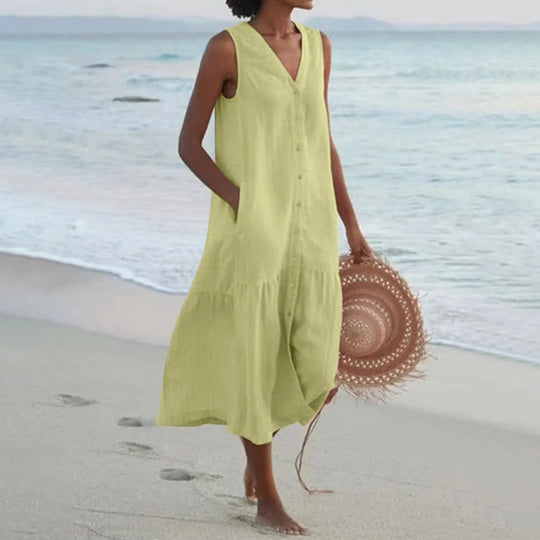 Robe Femme V-Ausschnitt Moderne 3
