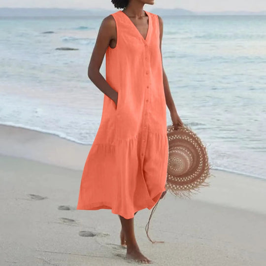 Robe Femme V-Ausschnitt Moderne 4
