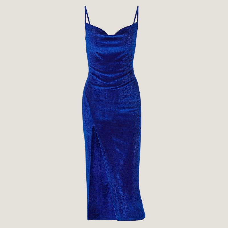 Robe Femme à Fente et Fronces Bodycon en Polyester 6