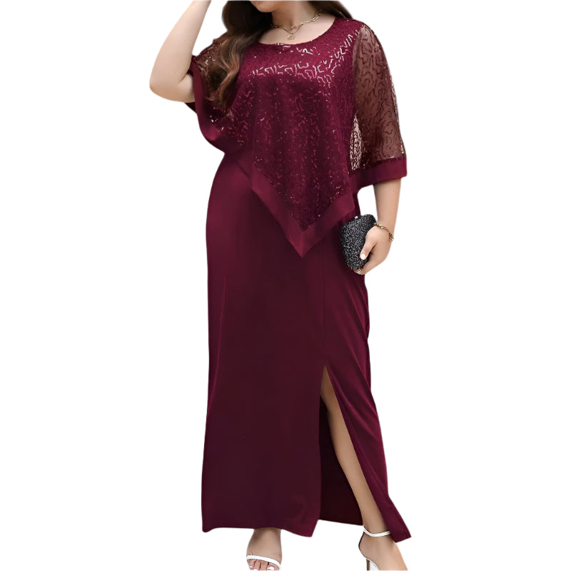 Robe Femme à Sequins Manches Batwing Printemps 0