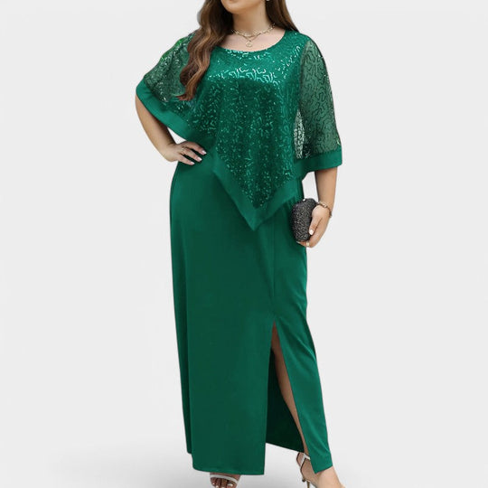 Robe Femme à Sequins Manches Batwing Printemps 3