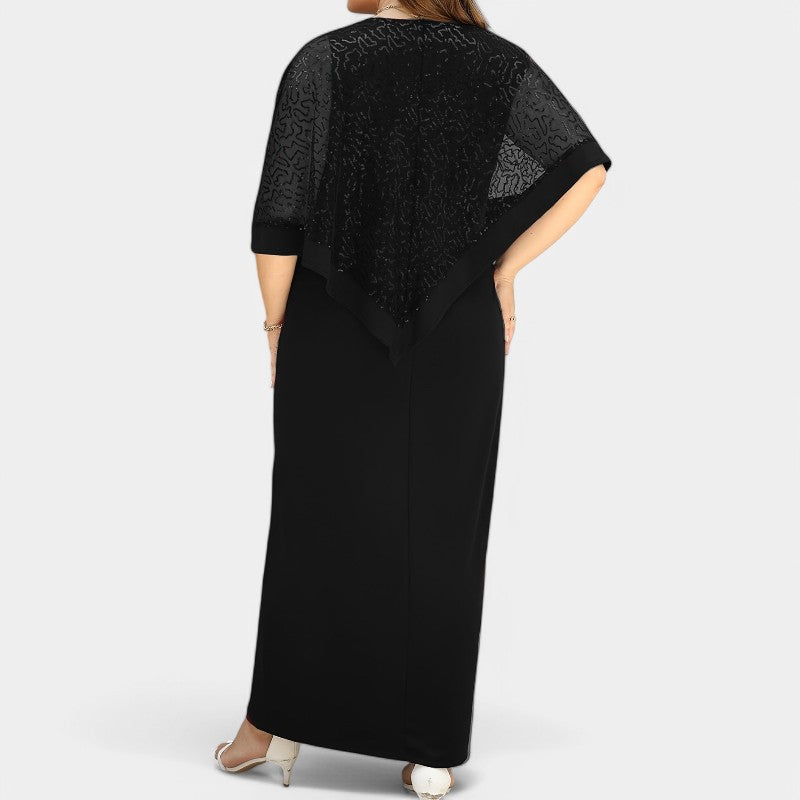 Robe Femme à Sequins Manches Batwing Printemps 4
