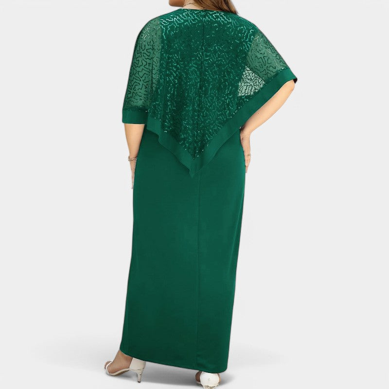 Robe Femme à Sequins Manches Batwing Printemps 9