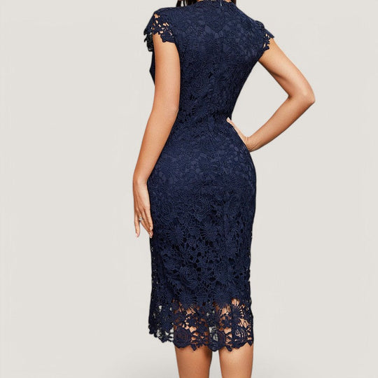 Robe Femme en Dentelle Chic Sans Manches 5