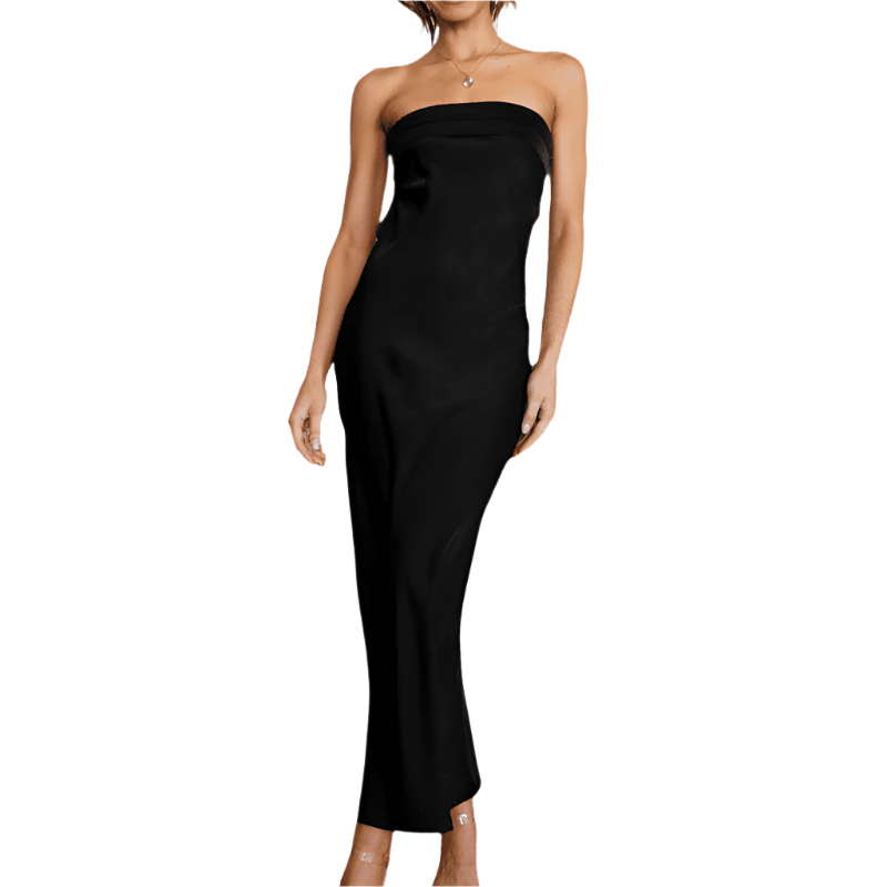 Robe Fluide pour Femmes en Satin 0