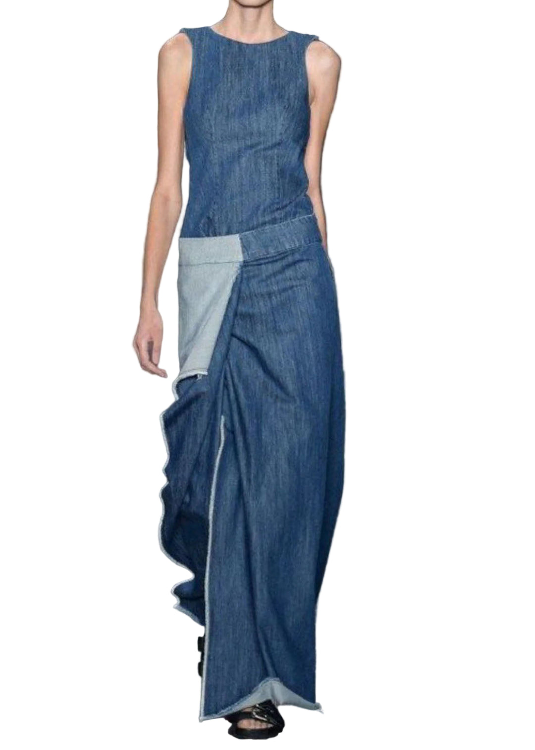 Robe Longue Décontractée à Volants pour Femme 0