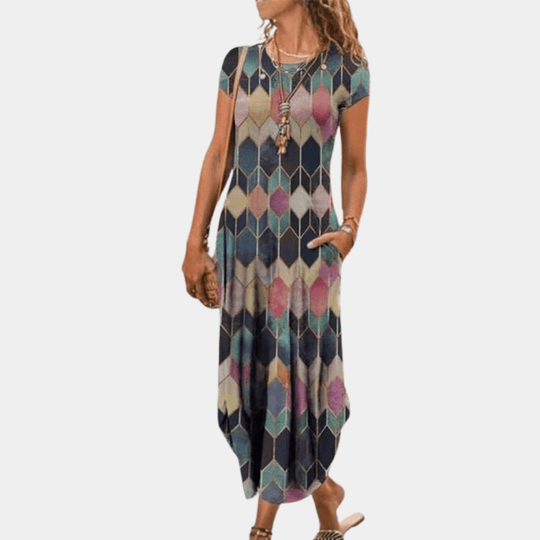 Robe Longue Femme Chic Tissu Léger Maxi Été 1