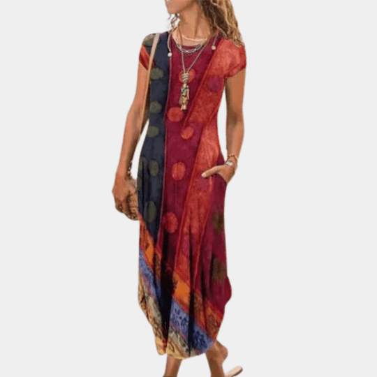 Robe Longue Femme Chic Tissu Léger Maxi Été 3