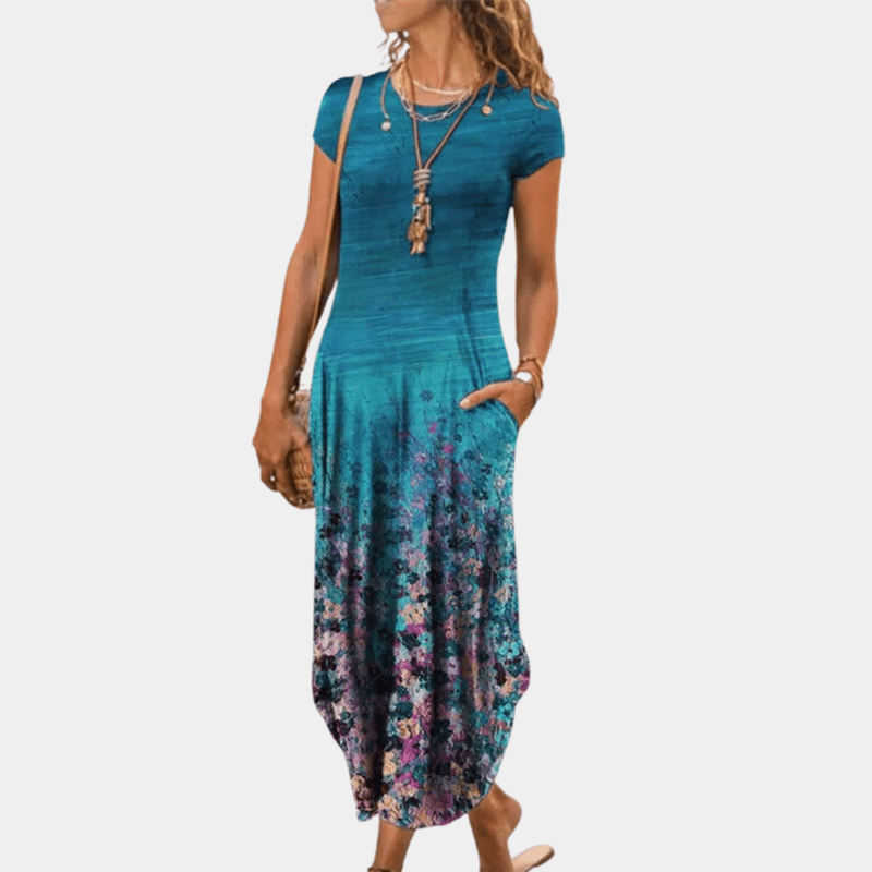 Robe Longue Femme Chic Tissu Léger Maxi Été 5