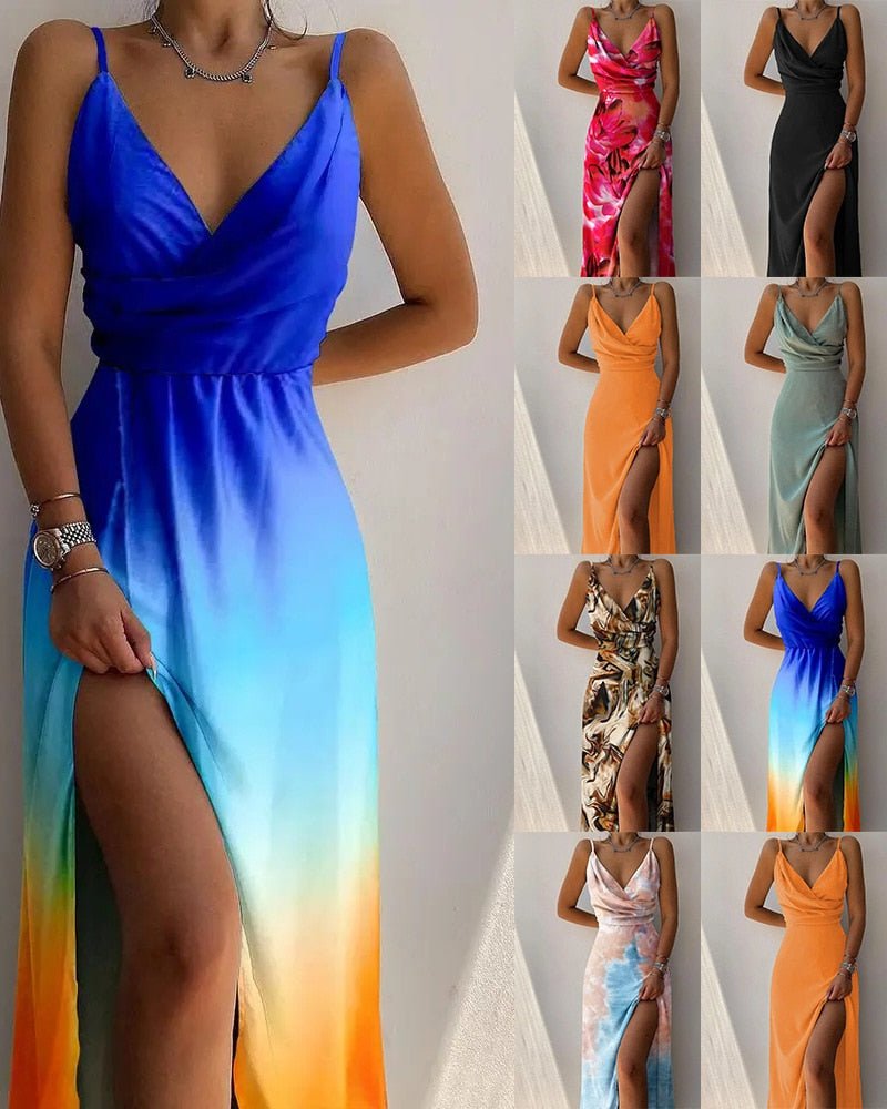 Robe Longue Femme Chic en Tissu Luxueux pour Soirée 6
