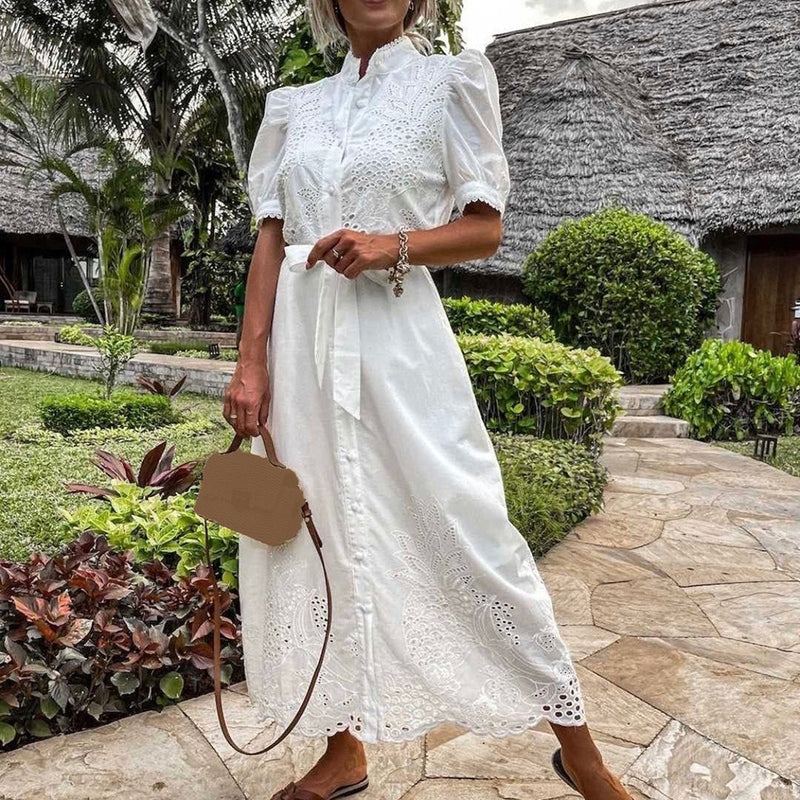Robe Longue Femme Confortable Été Polyester Aérien 2