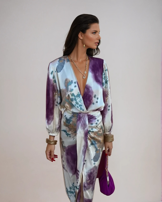 Robe Longue Femme Élégante Maxi Tissu Léger pour Été 1