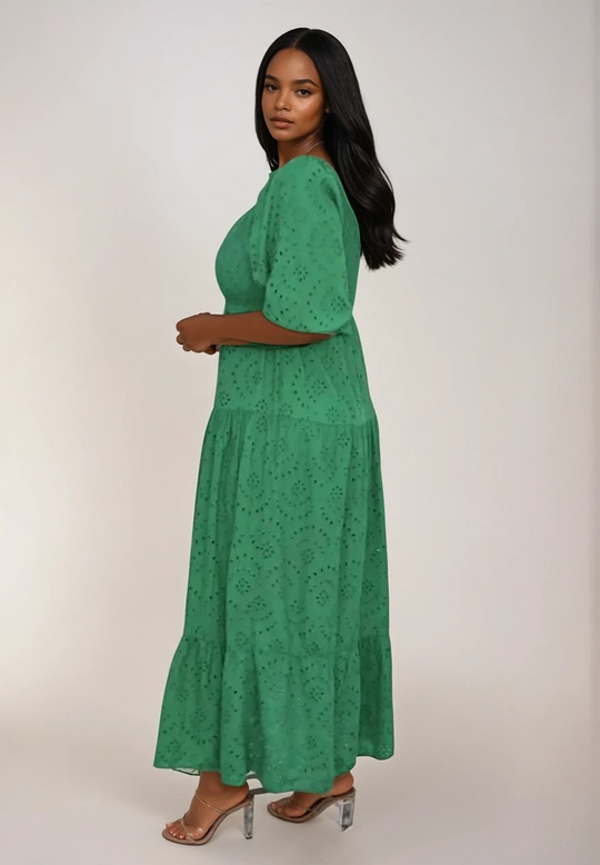 Robe Longue Femme Élégante en Dentelle Douce pour Mariage et Soirée 6