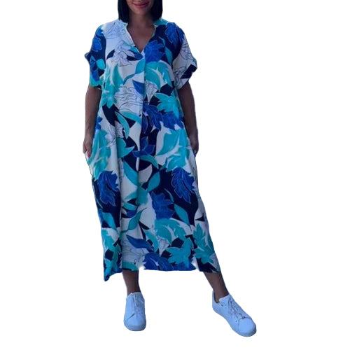 Robe Longue Femme Imprimé Artistique Maxi Été Tissu Doux 0