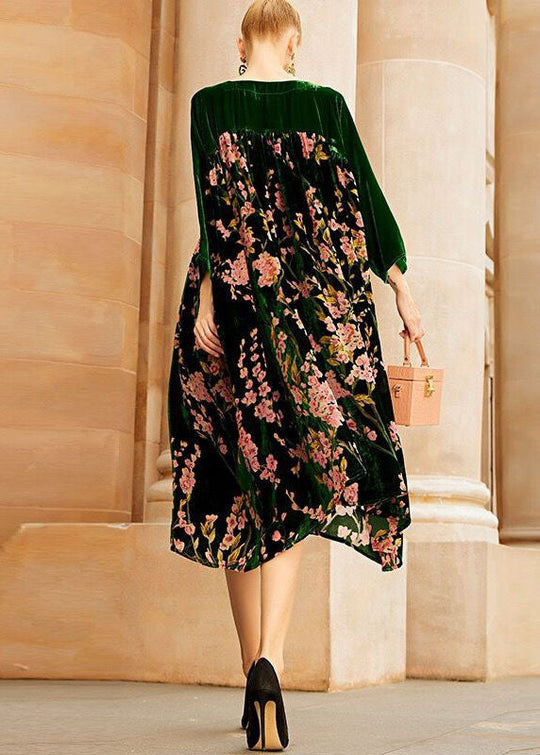 Robe Longue Femme Imprimée Patchwork 4