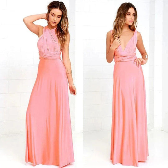 Robe Longue Femme Portefeuille Élastique Polyester Polyvalente 7