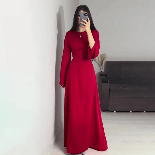 Robe Longue Femme Satinée Pour Soirée Élégante 2