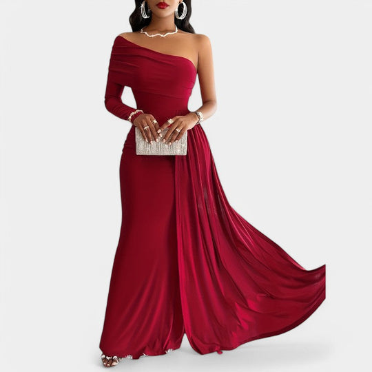 Robe Longue Femme à Épaule Dénudée Printemps Chic 8