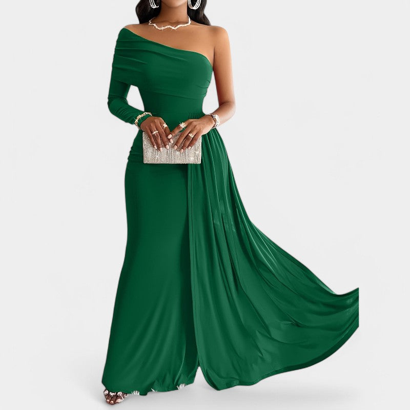 Robe Longue Femme à Épaule Dénudée Printemps Chic 9