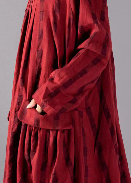 Robe Longue à Manches Longues avec Poches pour Femmes 3