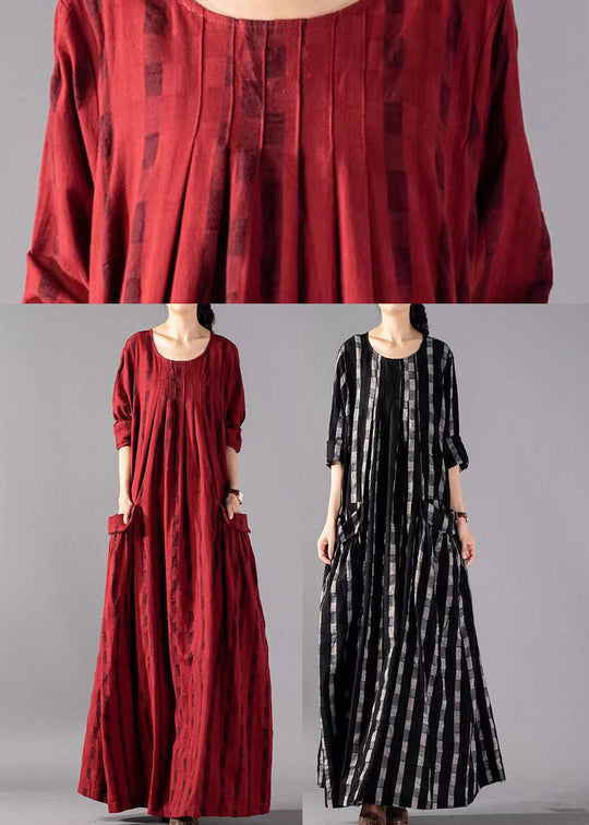Robe Longue à Manches Longues avec Poches pour Femmes 4