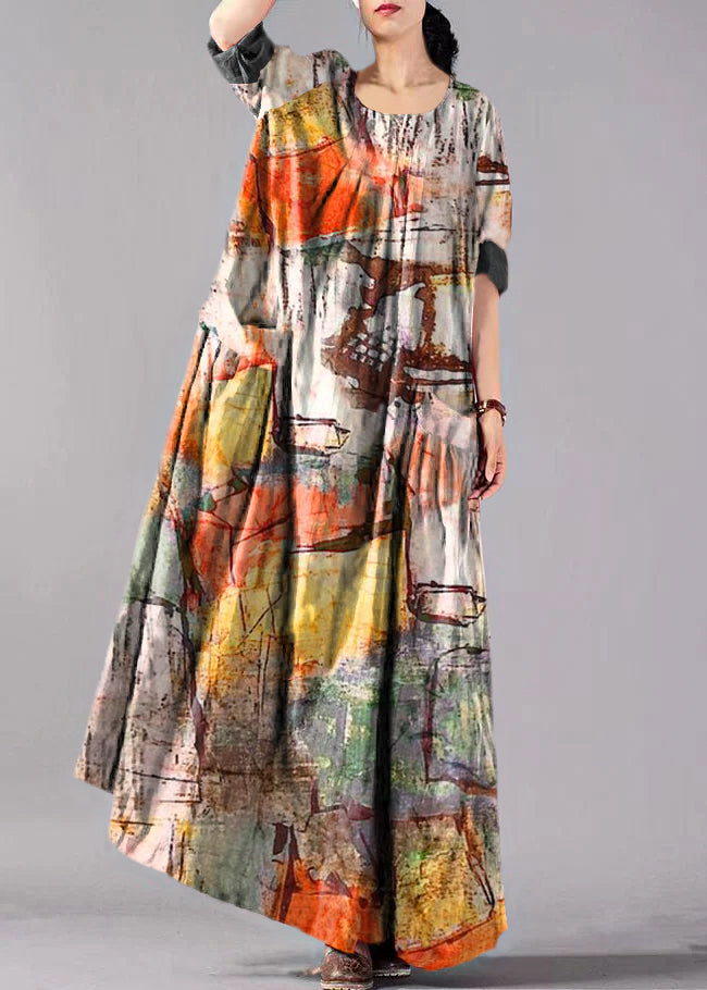 Robe Longue à Manches Longues avec Poches pour Femmes 5