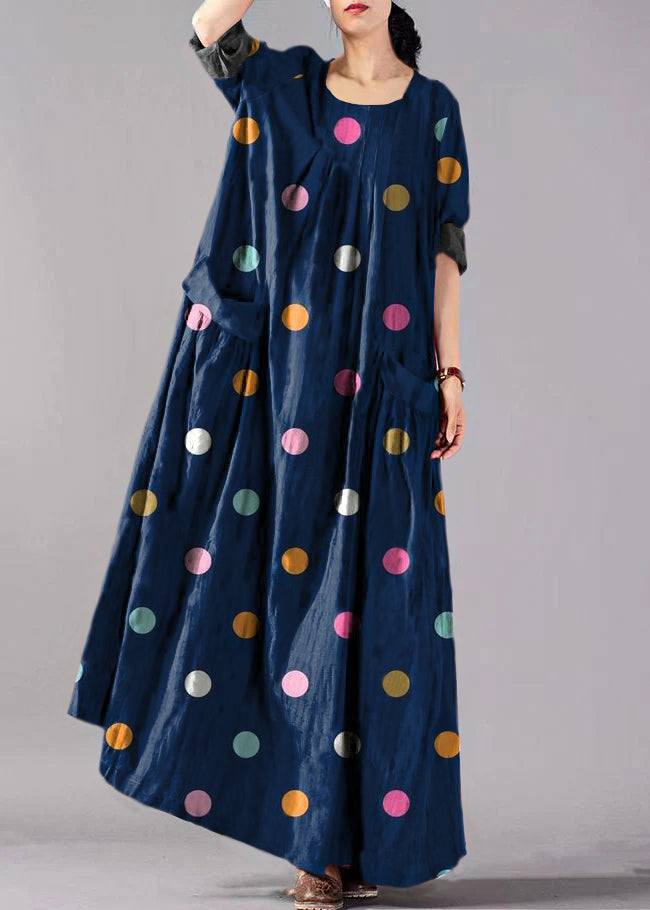 Robe Longue à Manches Longues avec Poches pour Femmes 6