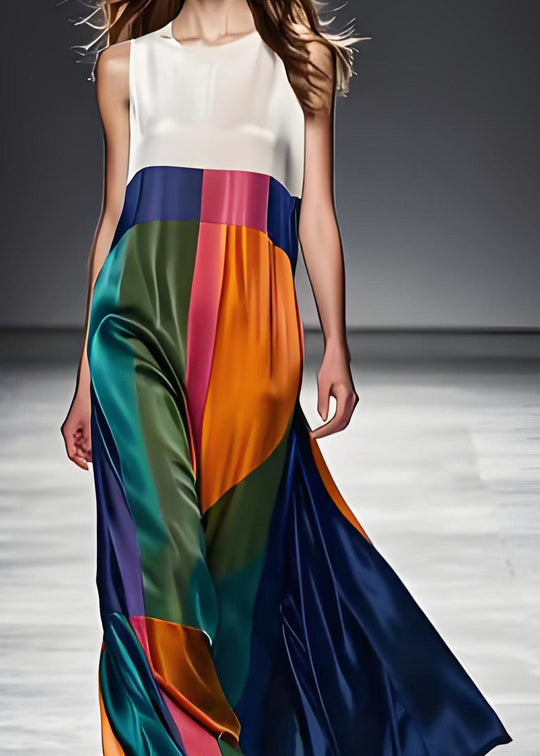 Robe Maxi Femme Boho Colorblock 2