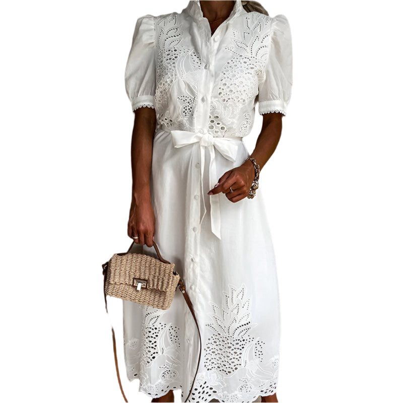 Robe Maxi Femme Confortable Été Polyester 0