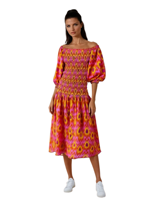 Robe Maxi Femme Élégante à Imprimé Coloré 0