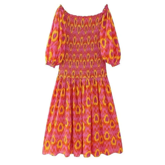 Robe Maxi Femme Élégante à Imprimé Coloré 7