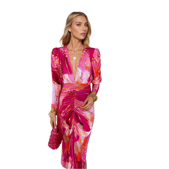 Robe Maxi Femme Élégante en Tissu Doux 0