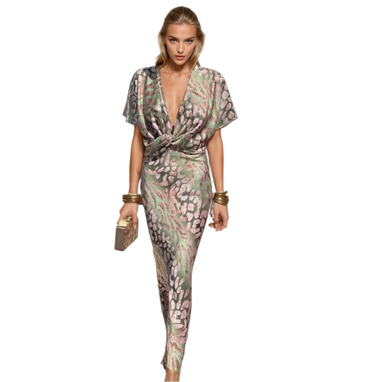 Robe Maxi Femme Élégante en Tissu Doux 0
