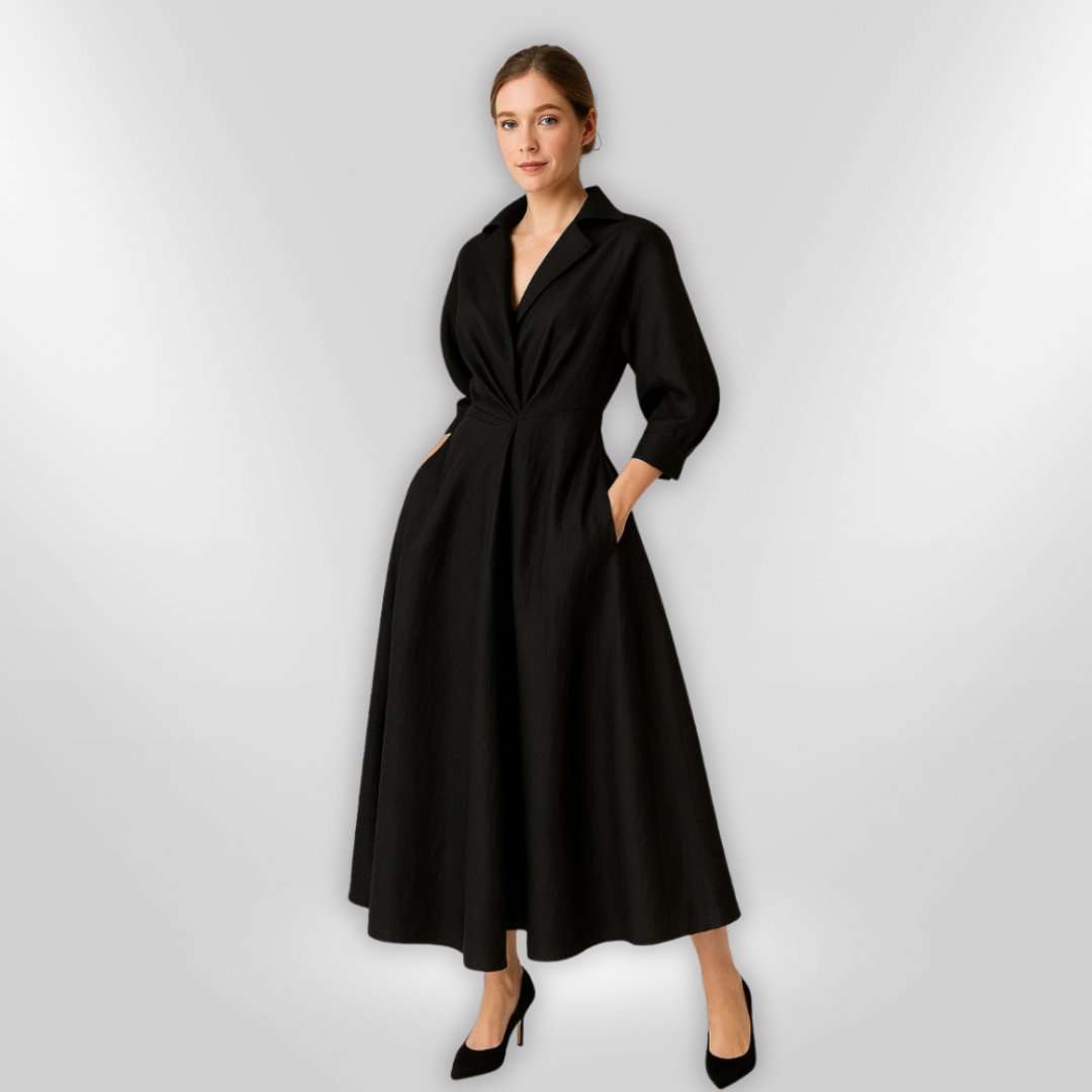 Robe Maxi Femme Élégante en Tissu Doux 1