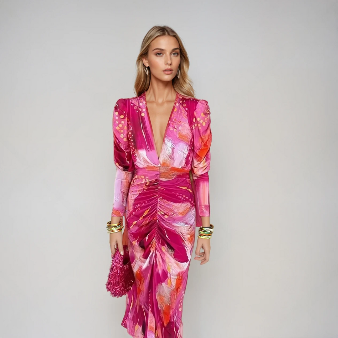 Robe Maxi Femme Élégante en Tissu Doux 1
