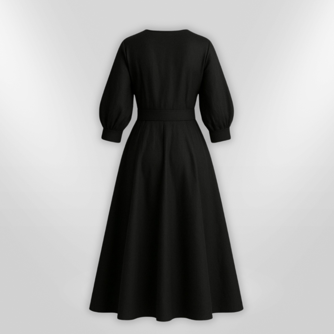 Robe Maxi Femme Élégante en Tissu Doux 4